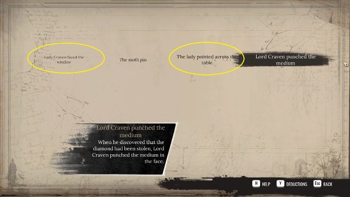 After getting the clues from the seance room, you need to connect the items shown on the screenshot above - Sherlock Holmes Chapter One: Ghosts of the Past, seance room - walkthrough - Ghosts of the past - Sherlock Holmes Chapter One Guide