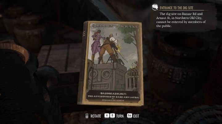 It's the third book in the Bazookaeology trilogy - Sherlock Holmes chapter one: Everyones a Critic - trophy, how to obtain? - Trophy Guide - Sherlock Holmes Chapter One Guide