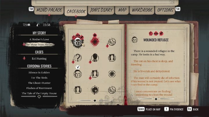 You'll find a wounded man behind one of the buildings - Sherlock Holmes Chapter One: The Muse from Abroad, Refugee camp - walkthrough - The Muse From Abroad - Sherlock Holmes Chapter One Guide