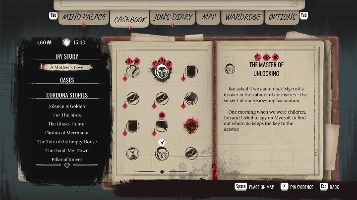 4 - Sherlock Holmes Chapter One: A Mothers Love, cabinet of curiosities - walkthrough - Motherly love #4 - Sherlock Holmes Chapter One Guide