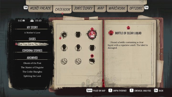 2 - Sherlock Holmes Chapter One: What Was Did in the Shadows - walkthrough - Police cases - Sherlock Holmes Chapter One Guide