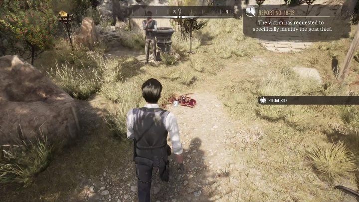 2nd evidence: A broken vessel and a red stain - Sherlock Holmes Chapter One: The Scapegoat - walkthrough - Police cases - Sherlock Holmes Chapter One Guide