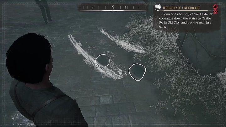 Pin the next objective from your casebook and return to the main road - Sherlock Holmes Chapter One: The Lost Shopkeeper Mycrofts Case - walkthrough, solution. - Mycroft Cases - Sherlock Holmes Chapter One Guide