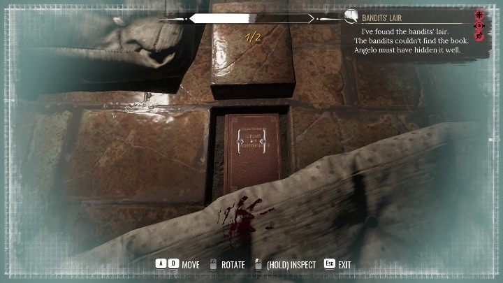 If you look closely, you can pick up the tile and then take the book out of the revealed hole - Sherlock Holmes Chapter One: The Lost Shopkeeper Mycrofts Case - walkthrough, solution. - Mycroft Cases - Sherlock Holmes Chapter One Guide