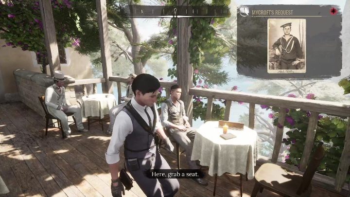 After you talk to the emissary, you and Jon will go to the coffee shop - Sherlock Holmes Chapter One: Love, Death, and Cordona - walkthrough, solution - Mycroft Cases - Sherlock Holmes Chapter One Guide