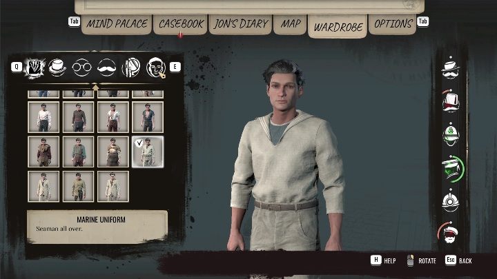 The next objective requires you to change into an outfit worn by sailors and stevedores - Sherlock Holmes Chapter One: Love, Death, and Cordona - walkthrough, solution - Mycroft Cases - Sherlock Holmes Chapter One Guide