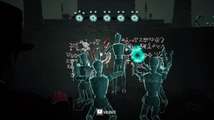 Under the altar, use the symbols to set up a scene with people praying - Sherlock Holmes The Awakened: Warehouses underground - Sherlock Holmes The Awakened: Chapter 2 - Port of London - Sherlock Holmes The Awakened Walkthrough