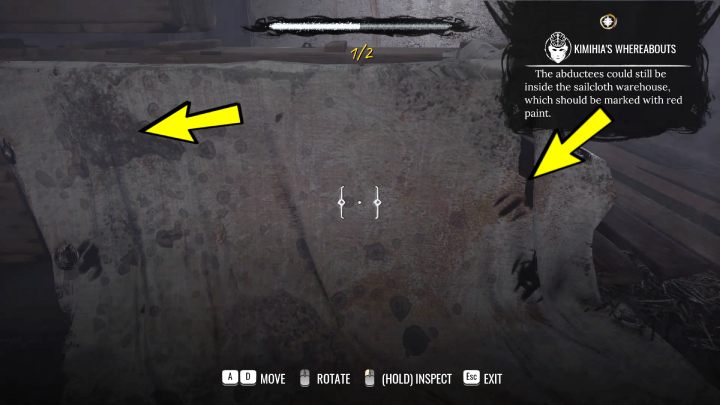 After entering the warehouse, approach the canvas by the window and examine - Sherlock Holmes The Awakened: Port of London - Sherlock Holmes The Awakened: Chapter 2 - Port of London - Sherlock Holmes The Awakened Walkthrough