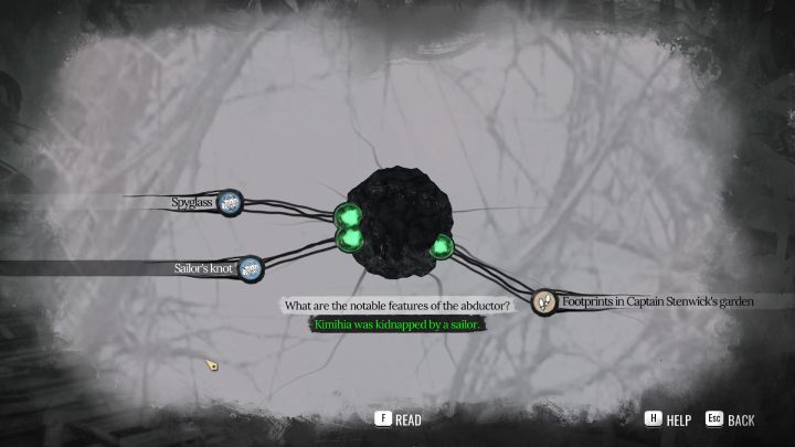 Enter the Mind Palace and answer the question What are the notable features of the abductor - Sherlock Holmes The Awakened: Chapter 1, Stenwicks Manor - Sherlock Holmes The Awakened: Chapter 1 - Baker Street - Sherlock Holmes The Awakened Walkthrough