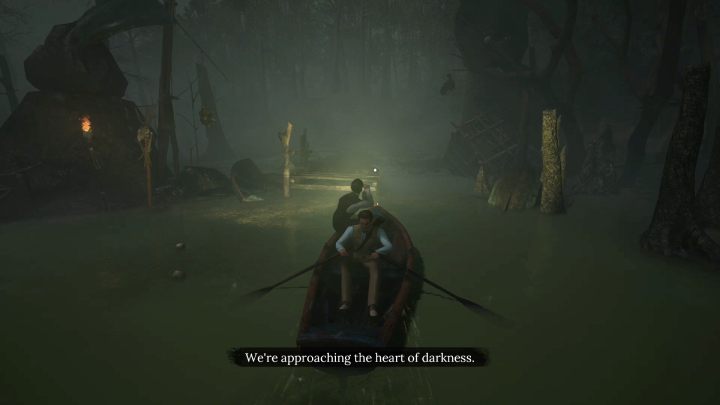 The alligators will start to devour the bodies, allowing you to get past them safely - Sherlock Holmes The Awakened: The Swamp - Sherlock Holmes The Awakened: Chapter 6 - Wetlands - Sherlock Holmes The Awakened Walkthrough