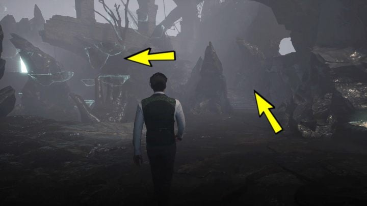 Go right and go through the rock opening - Sherlock Holmes The Awakened: The Cave - Sherlock Holmes The Awakened: Chapter 6 - Wetlands - Sherlock Holmes The Awakened Walkthrough