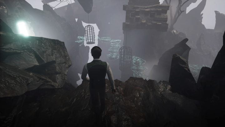 Once all the platforms are down, check their position - Sherlock Holmes The Awakened: The Cave - Sherlock Holmes The Awakened: Chapter 6 - Wetlands - Sherlock Holmes The Awakened Walkthrough