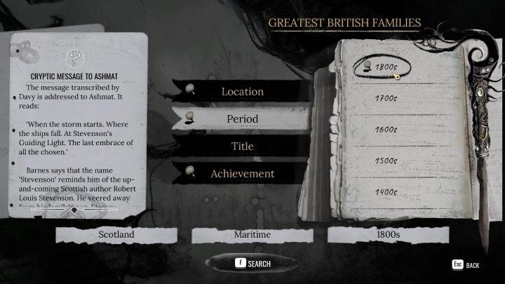 Open the Casebook, pin Cryptic Message to Ashmat and search the archives - Sherlock Holmes The Awakened: London - Sherlock Holmes The Awakened: Chapter 7 - London - Sherlock Holmes The Awakened Walkthrough