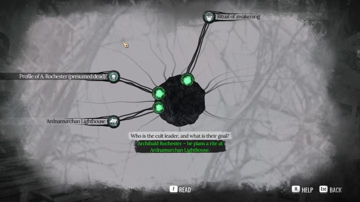 Enter the Mind Palace, and at the question Who is the cult leader and what is their goal - Sherlock Holmes The Awakened: London - Sherlock Holmes The Awakened: Chapter 7 - London - Sherlock Holmes The Awakened Walkthrough