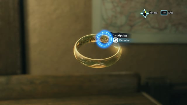 The Inscription on Neligans ring. - Sherlock Holmes Crimes and Punishments: Examine Neligans belongings and interrogate him - Sherlock Holmes Crimes and Punishments: The Fate of Black Peter - Sherlock Holmes: Crimes and Punishments Game Guide