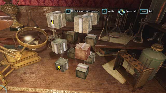 Select number 1 and swap it with nr 5 - Sherlock Holmes Crimes and Punishments: Find the weapon - Sherlock Holmes Crimes and Punishments: Blood Bath - Sherlock Holmes: Crimes and Punishments Game Guide