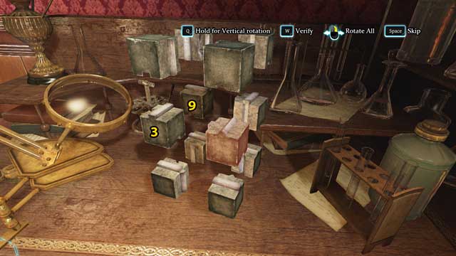 Swap nr 3 and nr 9 and rotate both so that their smooth edges face the outside - Sherlock Holmes Crimes and Punishments: Find the weapon - Sherlock Holmes Crimes and Punishments: Blood Bath - Sherlock Holmes: Crimes and Punishments Game Guide