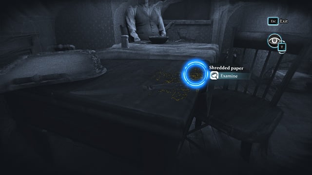 Shredded paper on the table. - Sherlock Holmes Crimes and Punishments: Check the view from Mr. Turners flat - Sherlock Holmes Crimes and Punishments: A Half Moon Walk - Sherlock Holmes: Crimes and Punishments Game Guide