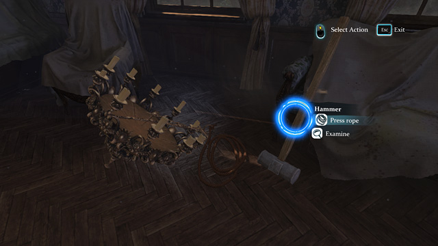 The chandelier trap. - Sherlock Holmes Crimes and Punishments: Check the possible routes that the thieves could take to escape Notting Hill manor, and prepare the traps for them - Sherlock Holmes Crimes and Punishments: A Half Moon Walk - Sherlock Holmes: Crimes and Punishments Game Guide