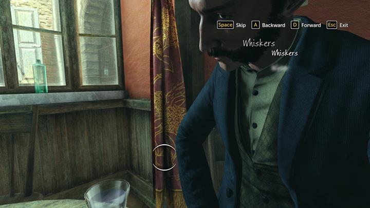 Then sit at the bar, next to the main entrance, and create another character portrait - Visiting The Pub and Following The Mysterious Character | Walkthrough - Prey Tell | Walkthrough - Sherlock Holmes: The Devils Daughter Game Walkthrough