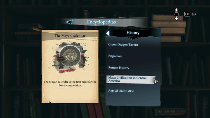 Walk towards the library and select encyclopedia - Boules competition and evidence gathering | Walkthrough - A Study in Green | Walkthrough - Sherlock Holmes: The Devils Daughter Game Walkthrough