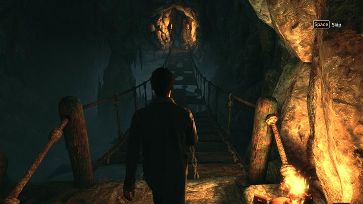 Watch out for the holes in the bridge - Reconstruction of events in the temple | Walkthrough - A Study in Green | Walkthrough - Sherlock Holmes: The Devils Daughter Game Walkthrough