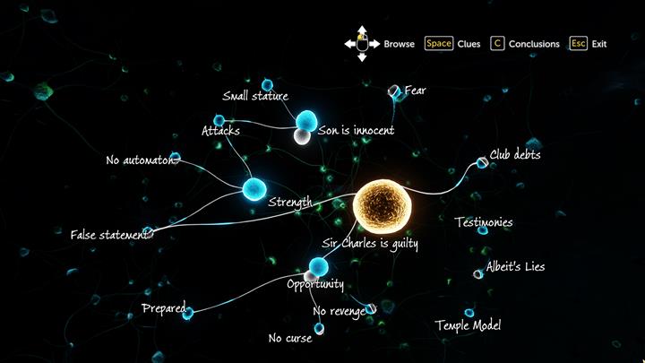 Sir Charles is guilty - A Study in Green - Deductions - A Study in Green | Walkthrough - Sherlock Holmes: The Devils Daughter Game Walkthrough