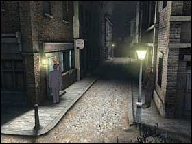 During a brief conversation with Gibbons, Watson will learn that he can take the cane, if he will give him a harness for prosthesis - Whitechapel, 7th September 1888 - Walkthrough - Sherlock Holmes vs. Jack the Ripper - Game Guide and Walkthrough