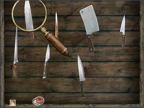 Take your magnifying glass and look at shorter blades - Whitechapel, night 7/8 October 1888 - Walkthrough - Sherlock Holmes vs. Jack the Ripper - Game Guide and Walkthrough