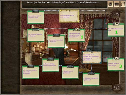 General Deductions 4/5 - Baker Street, 9th November 1888 - Walkthrough - Sherlock Holmes vs. Jack the Ripper - Game Guide and Walkthrough