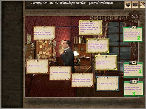General Deductions 5/5 - Baker Street, 9th November 1888 - Walkthrough - Sherlock Holmes vs. Jack the Ripper - Game Guide and Walkthrough