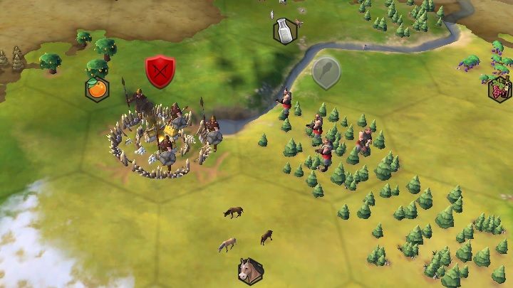 Barbarian camps can be recognized thanks to a characteristic palisade - Civilization 6: Barbarians - tips - The World - Sid Meiers Civilization VI Game Guide