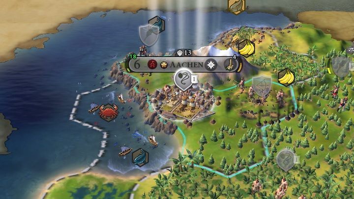 Regardless of a combination, the best solution is to settle by the coast, near a mountain that will protect you from enemies - Civilization 6: Terrain - tips - The World - Sid Meiers Civilization VI Game Guide