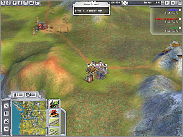 The mission map is filled with a large number of small towns and villages - Scenario 4 - Northwest U.S. - Game scenarios - Sid Meiers Railroads! - Game Guide and Walkthrough