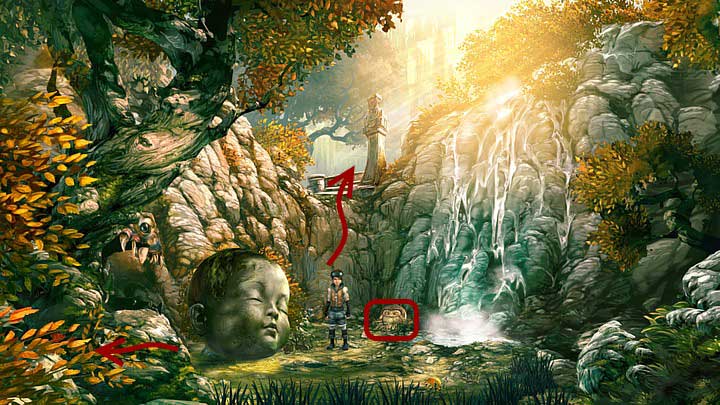 There you can see a small animal called Furball which is sitting in the nest (near the stone wall) - Chapter One | Walkthrough - Walkthrough - Silence: The Whispered World 2 Game Guide