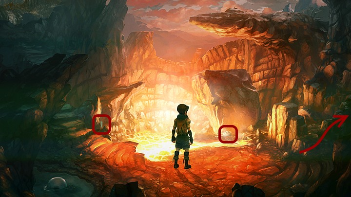 Being next to the crater, take bird whistle lying near the stairs on the left - Chapter Two | Walkthrough - Walkthrough - Silence: The Whispered World 2 Game Guide