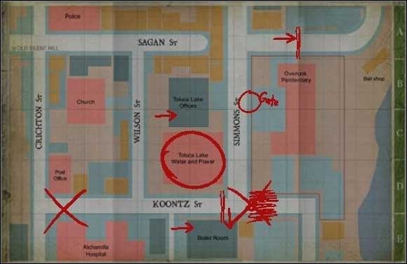 Go south to reach the Overlook Penitentiary - you can't go inside - the gate is electrified so don't touch it - Silent Hill - Streets - Silent Hill - Silent Hill: Homecoming - Game Guide and Walkthrough