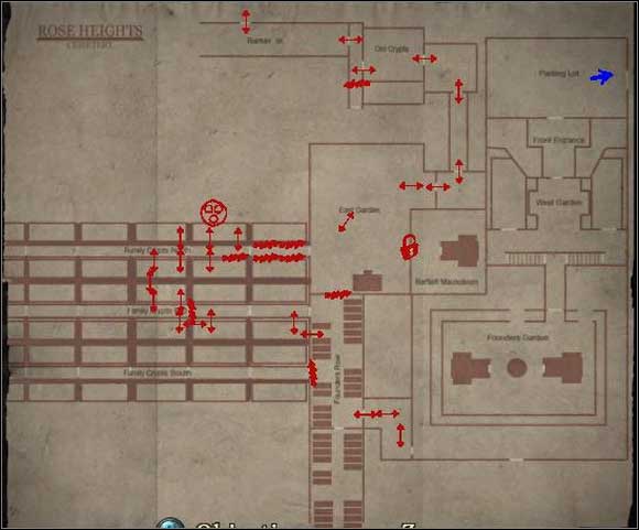 Go left to until you reach a cemetery - Shepherd's Glen - Rose Heights Cemetery - Shepherd's Glen - Silent Hill: Homecoming - Game Guide and Walkthrough