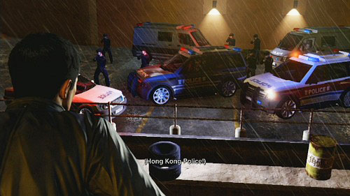 When your companion get caught, run forward, going through next doors until you run into police blockade - Follow Naz - Walkthrough - Sleeping Dogs - Game Guide and Walkthrough