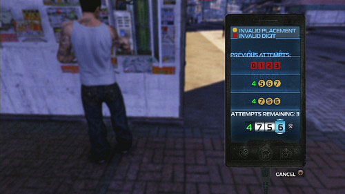 To guess it, you have to put numbers and check if it is valid - Popstar Lead 2 - Arrested Supplier - Walkthrough - Sleeping Dogs - Game Guide and Walkthrough