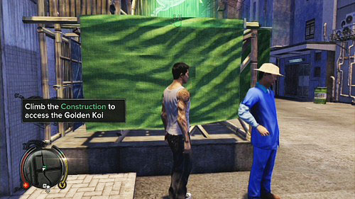 You have to go to the Winstons restaurant and climb on the buildings roof - Listening In - Walkthrough - Sleeping Dogs - Game Guide and Walkthrough