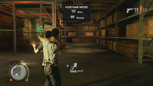 Run him, avoiding the flames, knock him out and use as a living shield - Payback - Walkthrough - Sleeping Dogs - Game Guide and Walkthrough