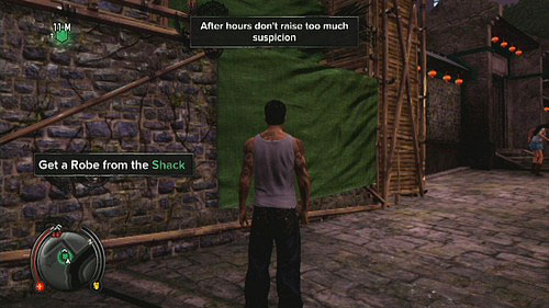 After getting there, climb on the green fence and Fast Talk to the next monks (triangle) find a beautiful flower - Bride To Be - Walkthrough - Sleeping Dogs - Game Guide and Walkthrough