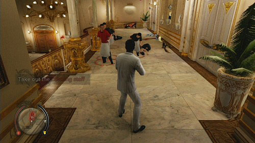Behind the door gangsters are waiting for you - The Wedding - Walkthrough - Sleeping Dogs - Game Guide and Walkthrough