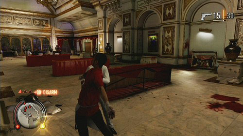 A moment further you find another door, and behind them an armed man - The Wedding - Walkthrough - Sleeping Dogs - Game Guide and Walkthrough