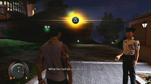 Behind the barrier you find a path which lead you to the garden with guards - Bad Luck - Walkthrough - Sleeping Dogs - Game Guide and Walkthrough