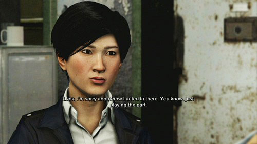 To continue a main story, go to the blue marked place - Popstar Lead 1 - Cop Missions - Sleeping Dogs - Game Guide and Walkthrough