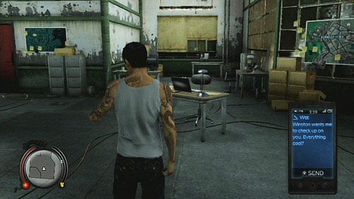 Use the phone and send SMS to Ming - Popstar Lead 1 - Cop Missions - Sleeping Dogs - Game Guide and Walkthrough