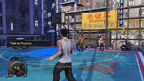 Talk with him and go to the gangster called Popstar - Popstar Lead 1 - Cop Missions - Sleeping Dogs - Game Guide and Walkthrough