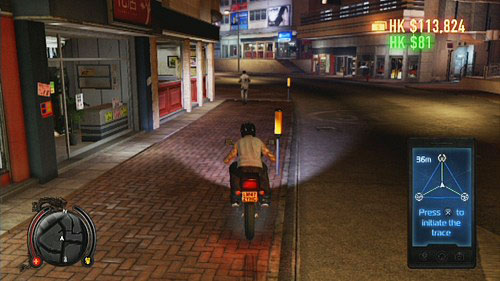 After short talk with Ace go to the middle of the triangle shown on the phone - Hotshot Lead 4 - Hotshot - Cop Missions - Sleeping Dogs - Game Guide and Walkthrough